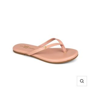 Yosi Samra Rivington Blush Nappa Leather Flip Flop